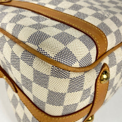 Louis Vuitton Stresa PM Handbag Tote Shoulder Bag Damier Azure White N42220