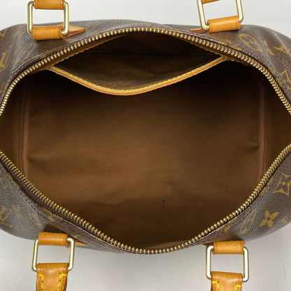 Louis Vuitton Speedy 30 Boston Bag Commuter Handbag Monogram Brown M41526 Women