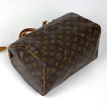 Louis Vuitton Speedy 30 Boston Bag Commuter Handbag Monogram Brown M41526 Women