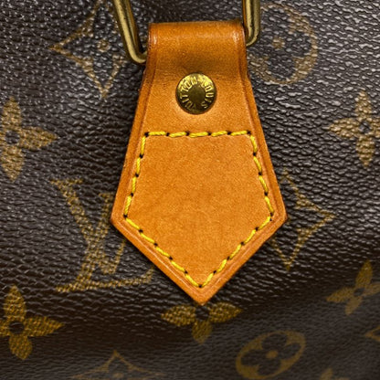 Louis Vuitton Speedy 30 Boston Bag Commuter Handbag Monogram Brown M41526 Women