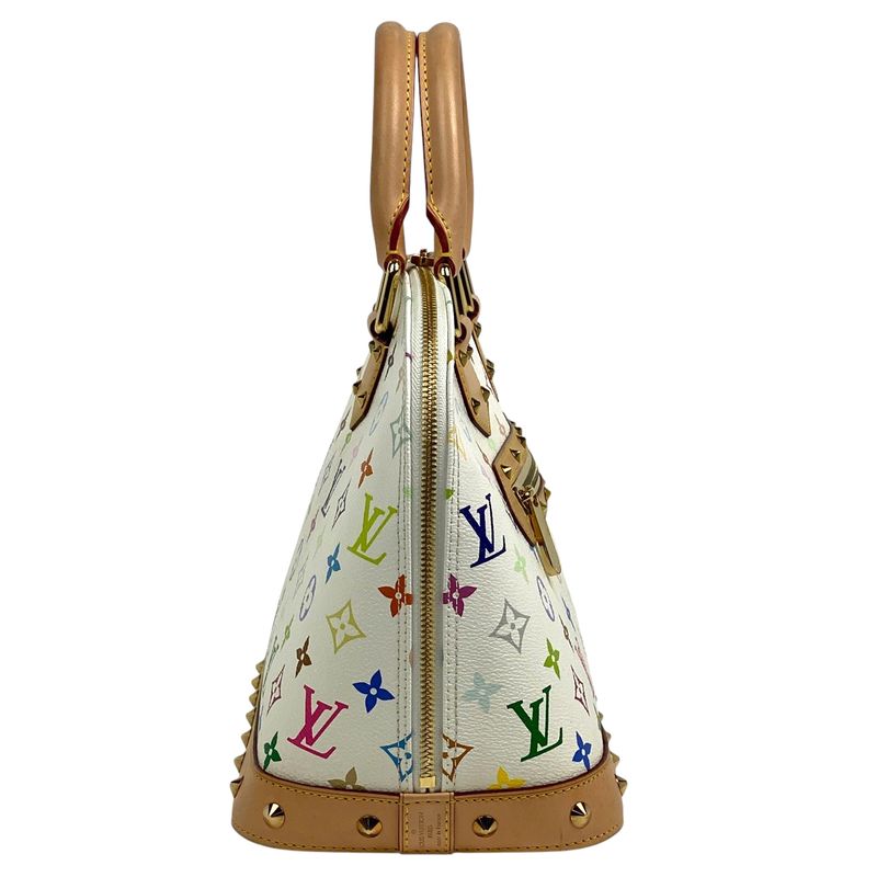 Louis Vuitton Alma Handbag Monogram Multicolor Bron (white) M92647 Women