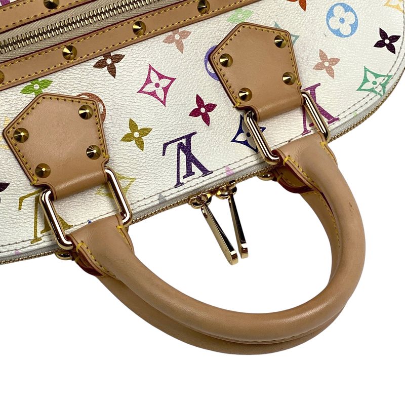 Louis Vuitton Alma Handbag Monogram Multicolor Bron (white) M92647 Women
