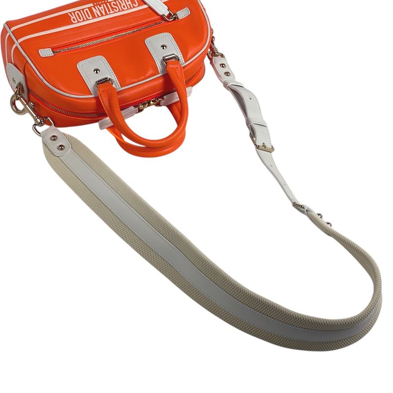 Christian DIOR Logo Handbag Vibe Bow Ring Bag 2WAY Shoulder Bag Handbag Leather