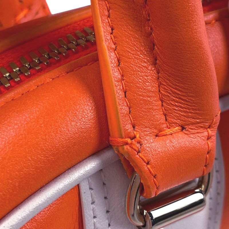 Christian DIOR Logo Handbag Vibe Bow Ring Bag 2WAY Shoulder Bag Handbag Leather