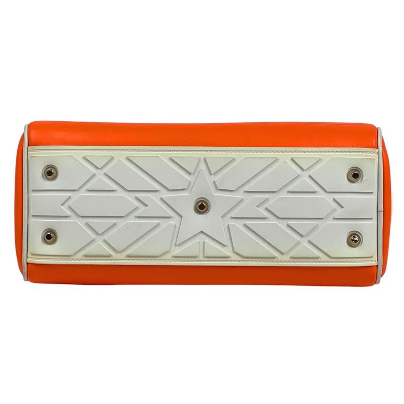 Christian DIOR Logo Handbag Vibe Bow Ring Bag 2WAY Shoulder Bag Handbag Leather