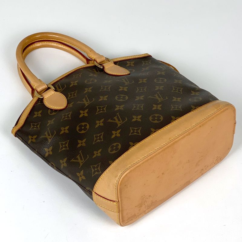 Louis Vuitton Lock It Tote Handbag Monogram Brown M40102 Women
