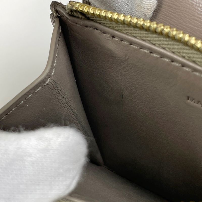 Celine Triomphe Trifold Wallet With Mini Coin Case Leather Glaze Women