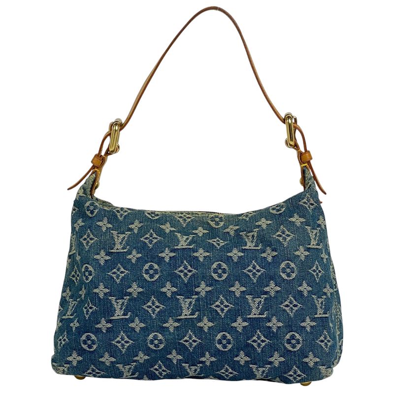 Louis Vuitton Baggy PM Shoulder Handbag One Shoulder Bag Monogram Denim Blue