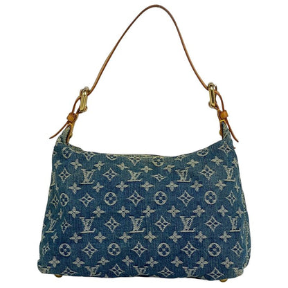 Louis Vuitton Baggy PM Shoulder Handbag One Shoulder Bag Monogram Denim Blue