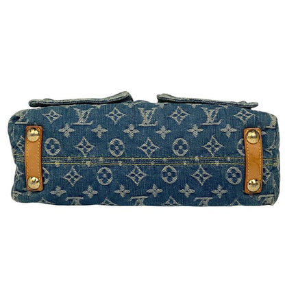 Louis Vuitton Baggy PM Shoulder Handbag One Shoulder Bag Monogram Denim Blue