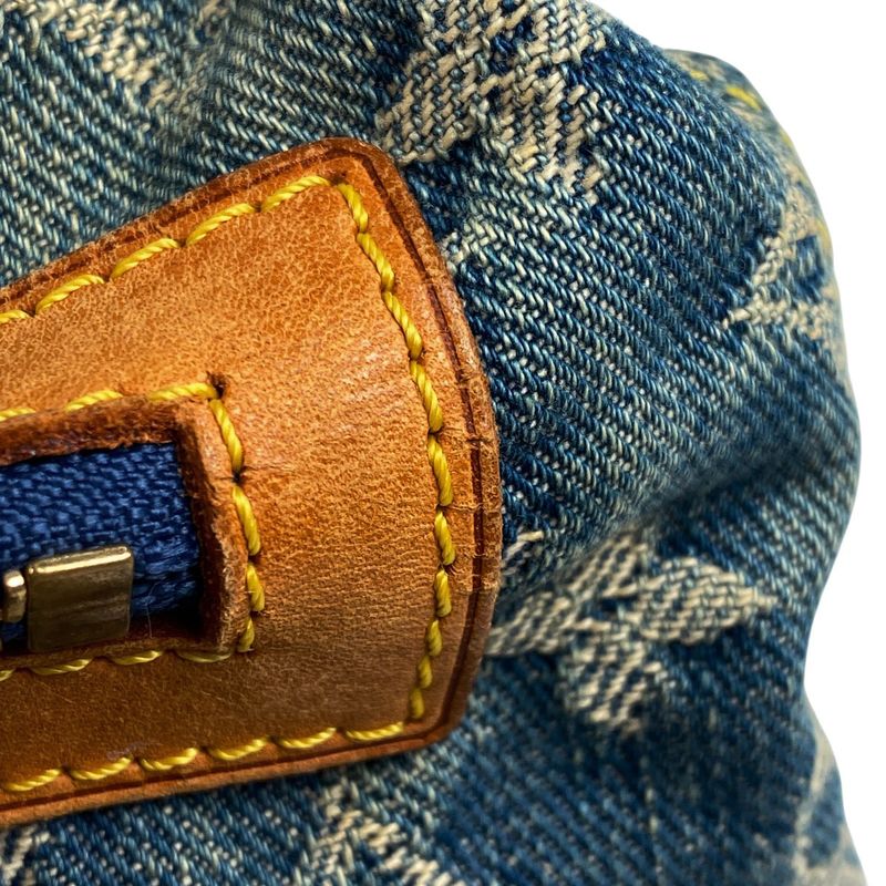 Louis Vuitton Baggy PM Shoulder Handbag One Shoulder Bag Monogram Denim Blue