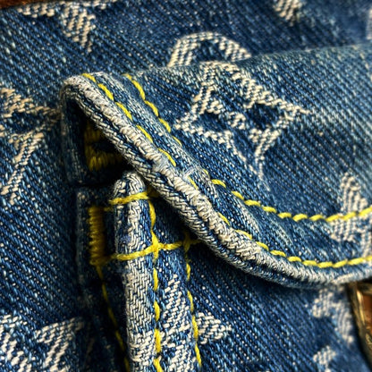 Louis Vuitton Baggy PM Shoulder Handbag One Shoulder Bag Monogram Denim Blue