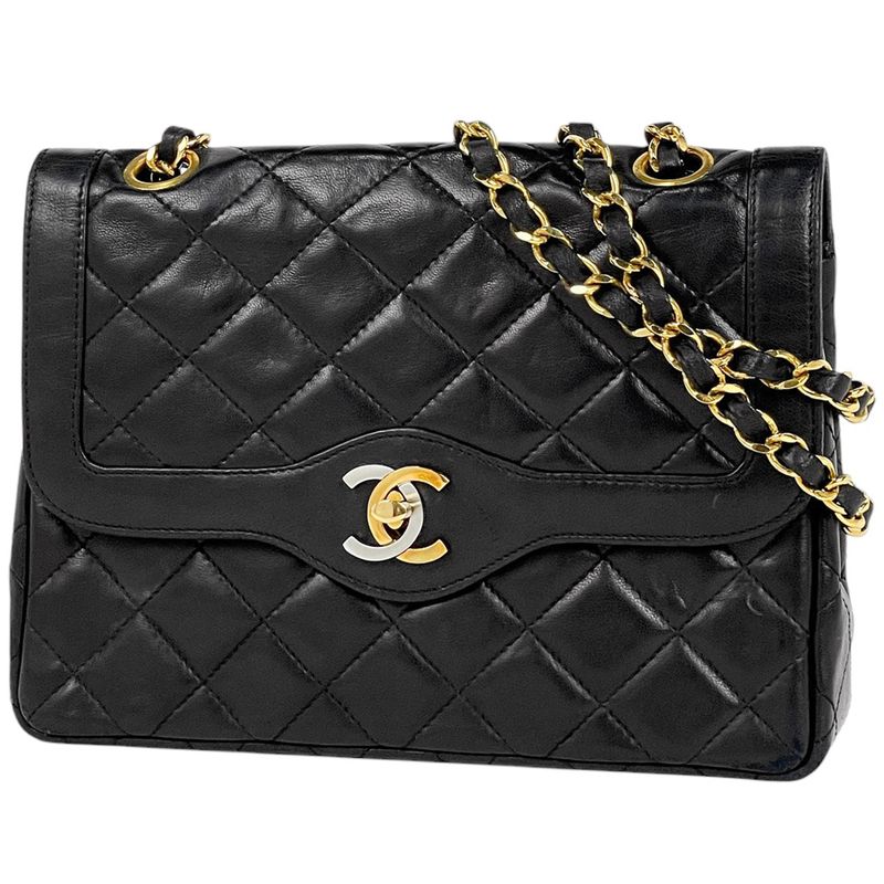 Chanel Paris Limited Matelasse W Flap Chain Shoulder Bag Coco Mark Shoulder Bag