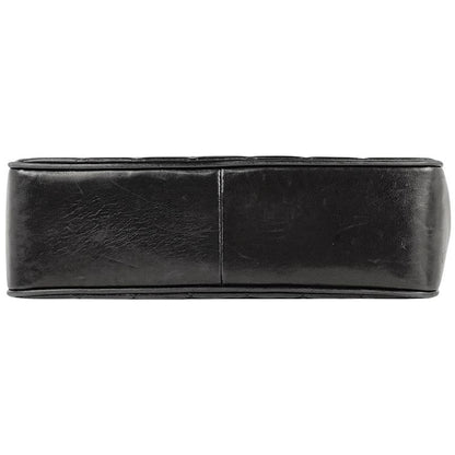 Chanel Coco Mark Shoulder Bag Matelasse Shoulder Bag Leather Black Women