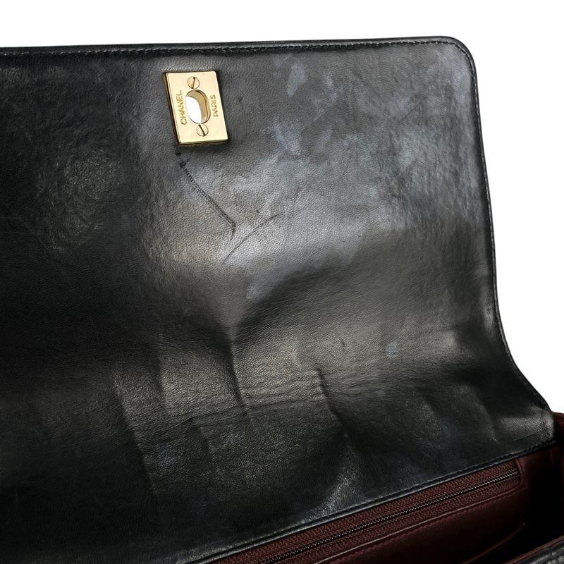 Chanel Coco Mark Shoulder Bag Matelasse Shoulder Bag Leather Black Women