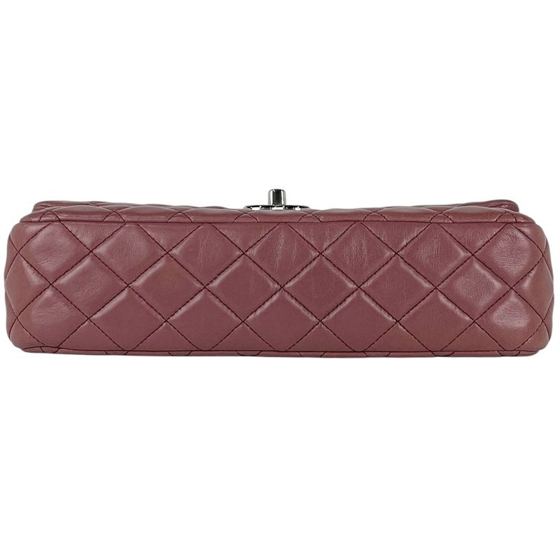 Chanel Matelasse W Flap Chain Shoulder Bag Coco Mark Shoulder Bag Leather Wine