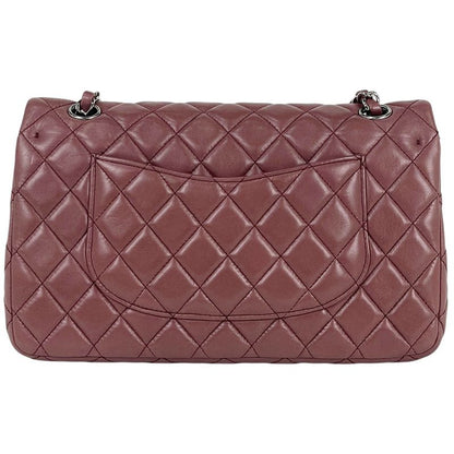 Chanel Matelasse W Flap Chain Shoulder Bag Coco Mark Shoulder Bag Leather Wine