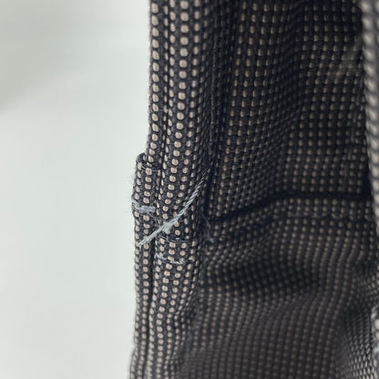 Hermes Her Line MM Handbag Tote Bag Nylon Canvas Gray Ladies