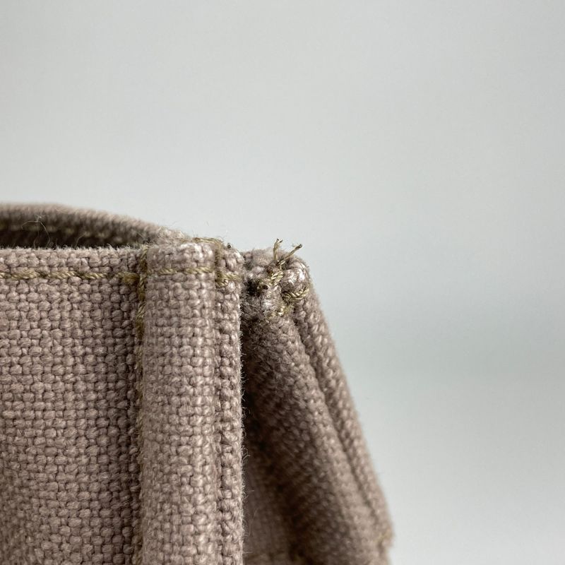 Hermes Sac De Plage Nomade PM Escale Handbag Tote Canvas Brown Women