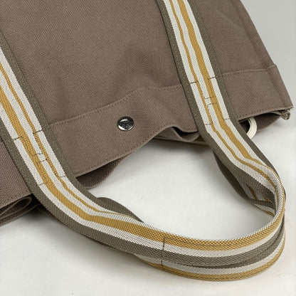 Hermes Sac De Plage Nomade PM Escale Handbag Tote Canvas Brown Women