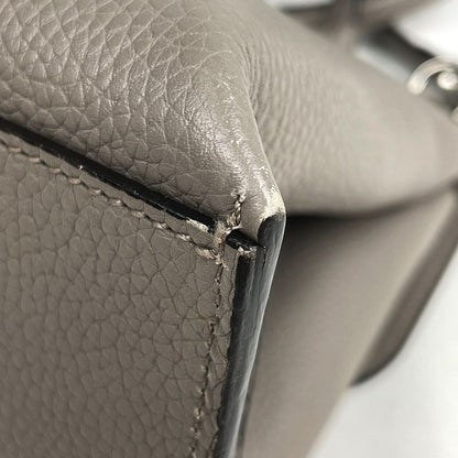 Gucci Bamboo Daily Handbag 2WAY Shoulder Bag Handbag Leather Gray 392013 Women