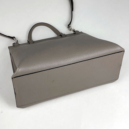 Gucci Bamboo Daily Handbag 2WAY Shoulder Bag Handbag Leather Gray 392013 Women