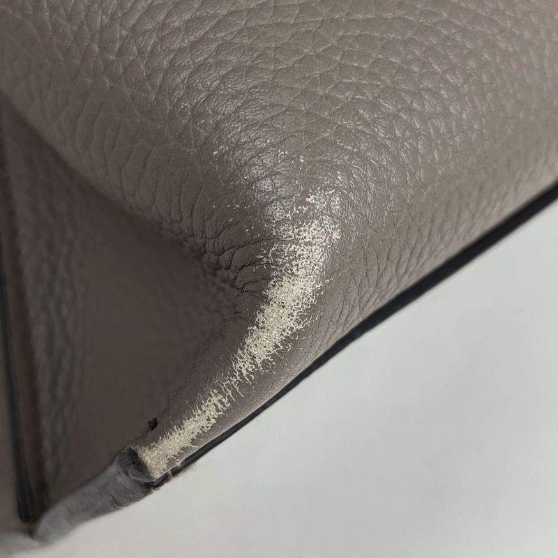 Gucci Bamboo Daily Handbag 2WAY Shoulder Bag Handbag Leather Gray 392013 Women