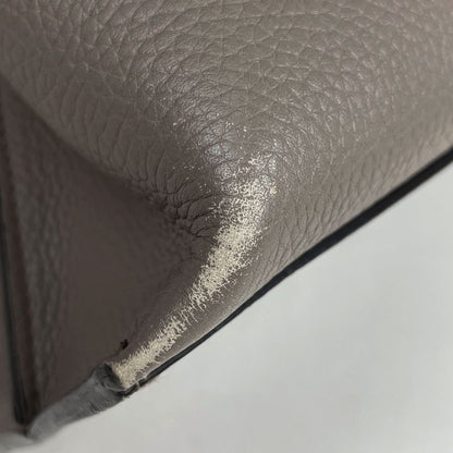 Gucci Bamboo Daily Handbag 2WAY Shoulder Bag Handbag Leather Gray 392013 Women