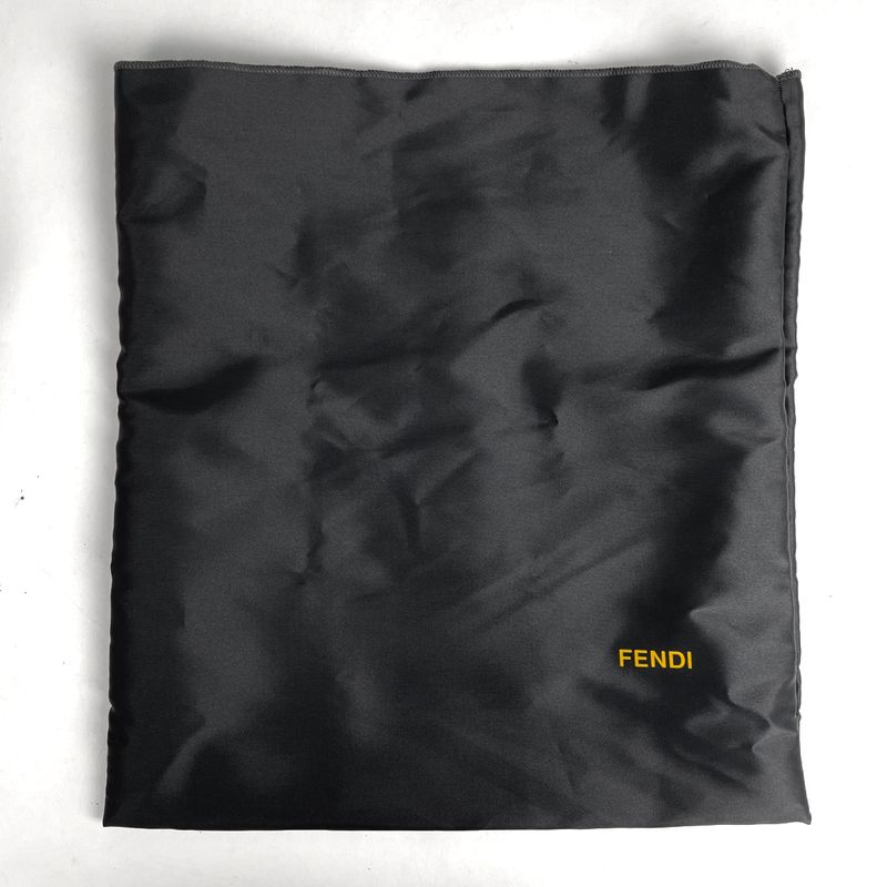 Fendi Zucchino Pattern One Shoulder Bag Handbag Mini Mamma Baguette Shoulder