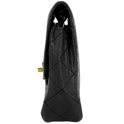 Chanel Paris Limited Mini Matelasse Single Flap Chain Shoulder Bag Coco Mark CC