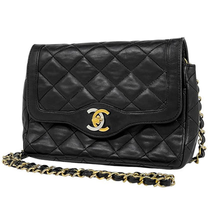 Chanel Paris Limited Mini Matelasse Single Flap Chain Shoulder Bag Coco Mark CC
