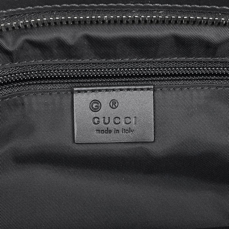 Gucci Logo Tote Shoulder Bag Sherry Line Web Tote Bag Nylon Black 631245 Women