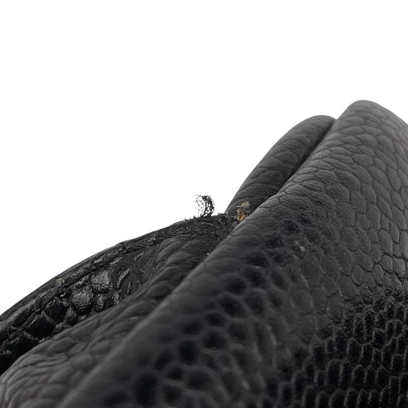 Chanel Coco Mark Handbag Matelasse Mini Boston Bag Handbag Caviar Skin Black