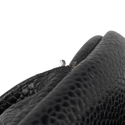 Chanel Coco Mark Handbag Matelasse Mini Boston Bag Handbag Caviar Skin Black