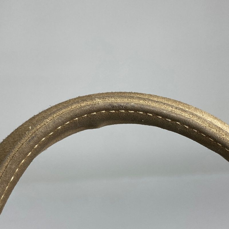 Prada Canapa Tote Faux Fur Handbag Tote Bag Denim Blue Beige Bn2182 Women