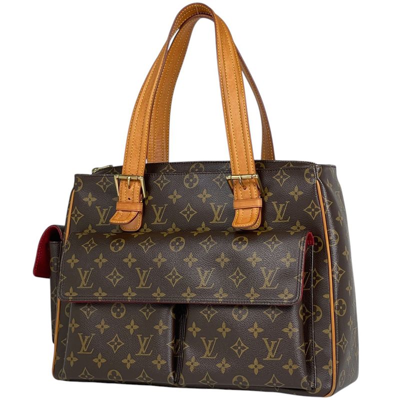 Louis Vuitton Multipli Cité Handbag Shoulder Tote Monogram Brown M51162 Women