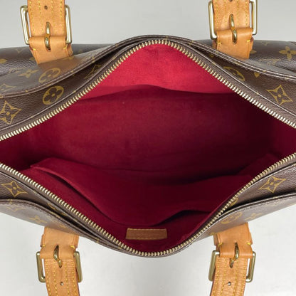 Louis Vuitton Multipli Cité Handbag Shoulder Tote Monogram Brown M51162 Women