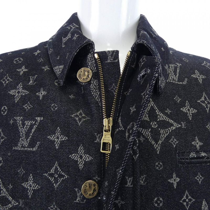 Louis Vuitton Monogram Printed Denim Jacket Hqa40wfwa Denim Jacket