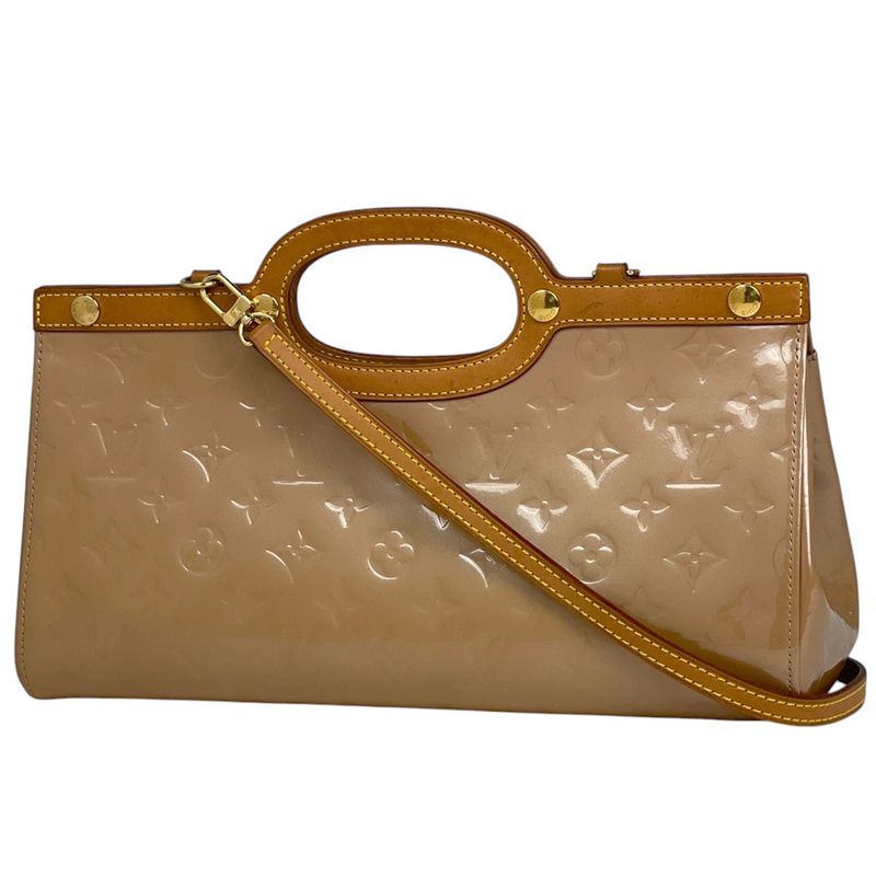Louis Vuitton Roxbury Drive Shoulder Bag Enamel Patent Handbag Monogram Vernis