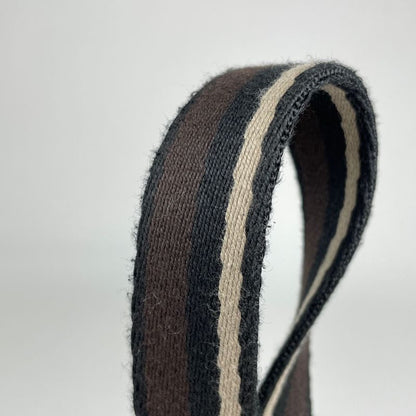 Hermes Troca Horizontal MM Handbag Tote Bag Canvas Black Women