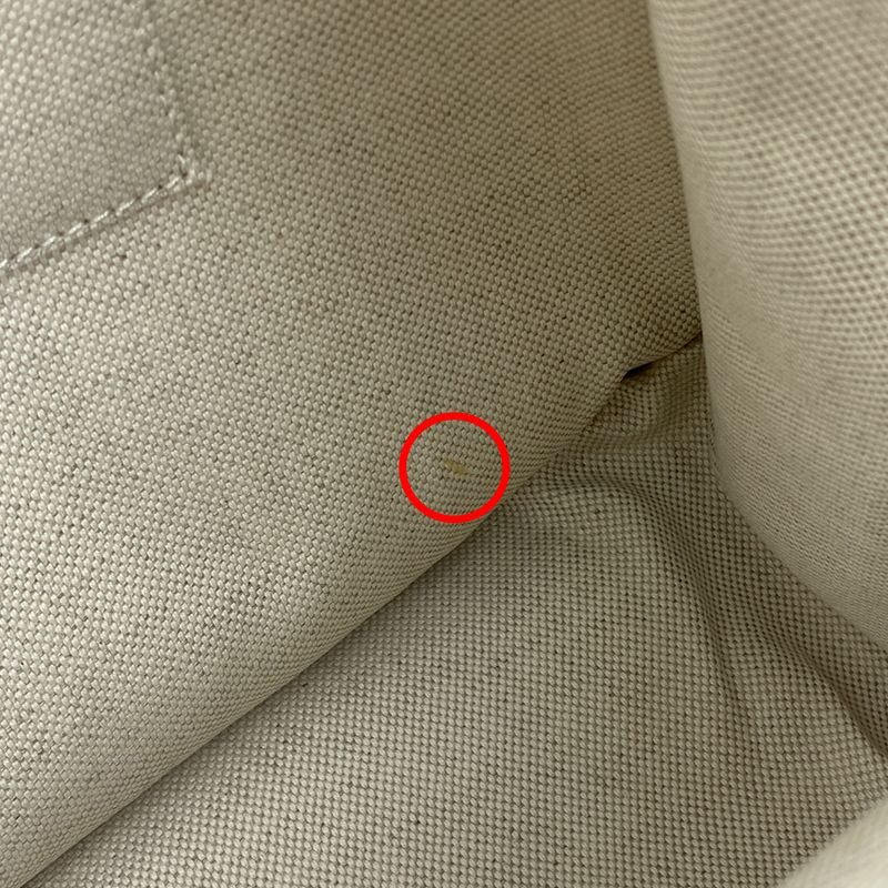 Gucci Horsebit Tote Shoulder Bag Tote Bag GG Canvas Beige White 623694 Women