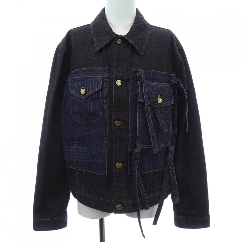 Louis Vuitton Color Column Denim Hna05wns9 Denim Jacket