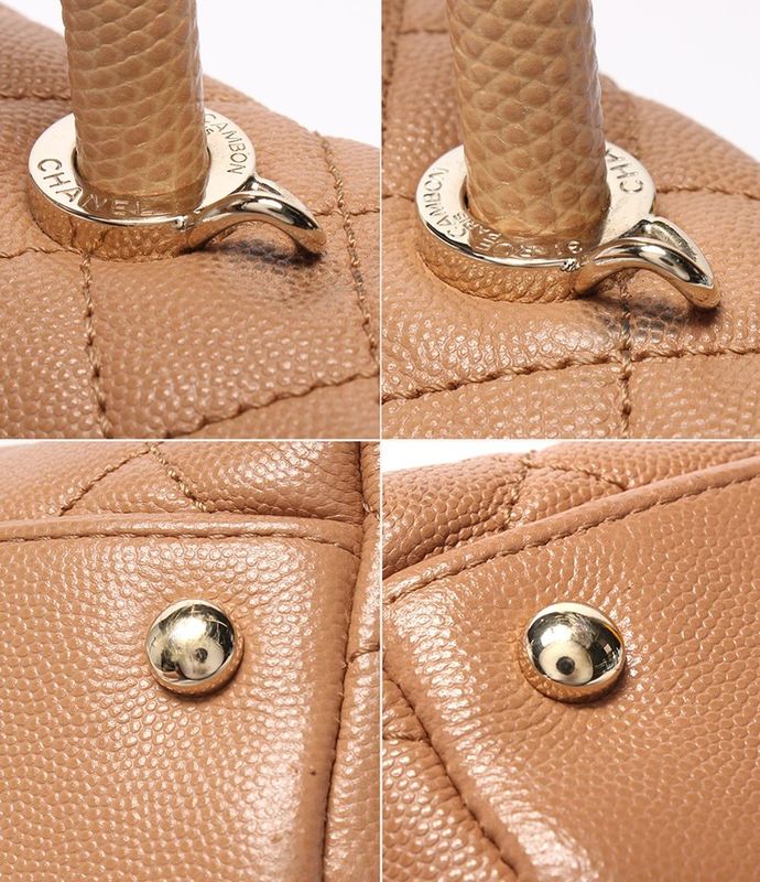 Chanel 2way Handbag Shoulder Bag Matelasse Gold Hardware Caviar Skin Coco