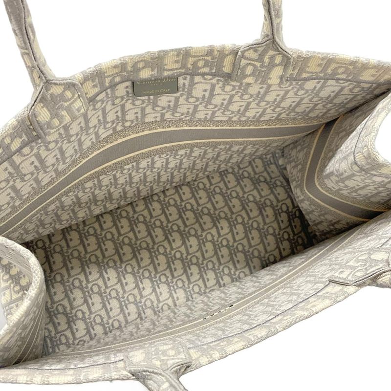 Dior/christian Dior Tote Bag Book Tote Large Bag M1286zriw_m932 Gray X Ivory