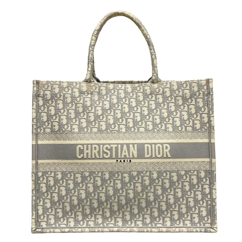 Dior/christian Dior Tote Bag Book Tote Large Bag M1286zriw_m932 Gray X Ivory
