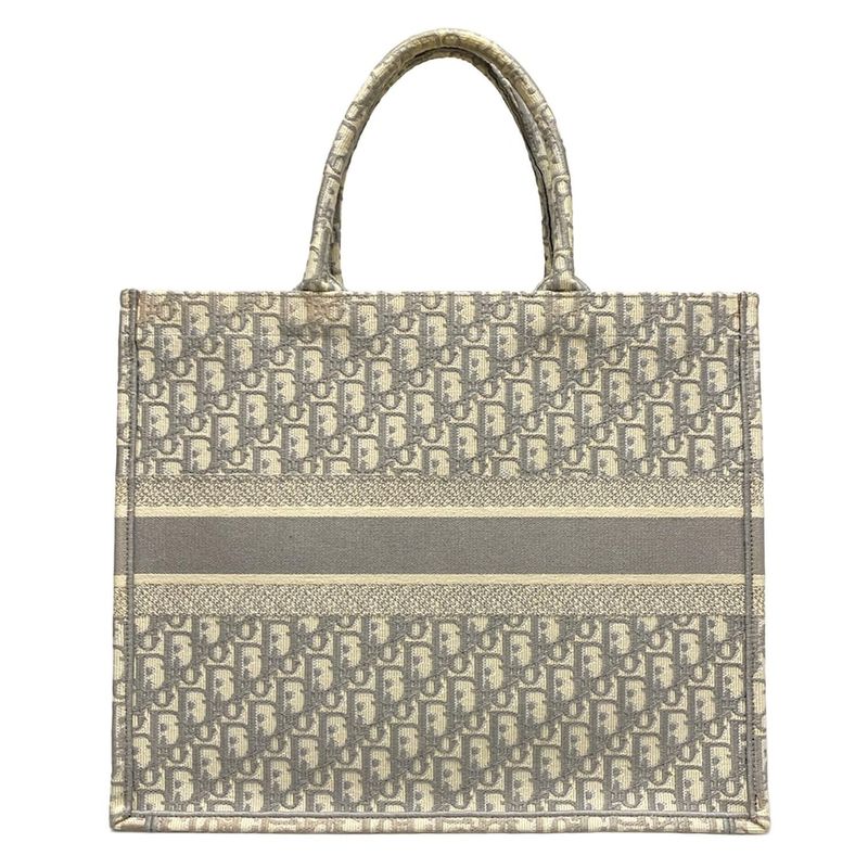 Dior/christian Dior Tote Bag Book Tote Large Bag M1286zriw_m932 Gray X Ivory
