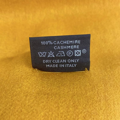 Hermes Scarf Echarpe Reversible Evelyn Pink And Yellow Reversible Cashmere