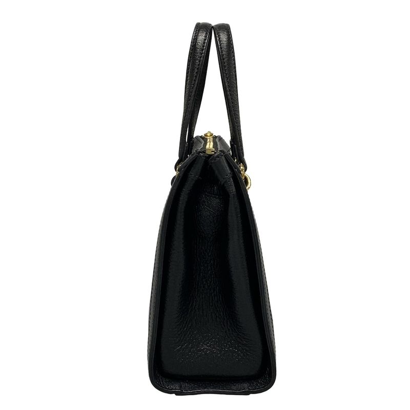 Gucci Tote Bag Ophidia 547551 Black X Green X Red Leather