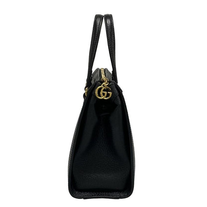 Gucci Tote Bag Ophidia 547551 Black X Green X Red Leather