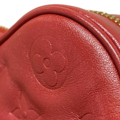 Louis Vuitton Shoulder Bag Heart On Chain M80837 Red Chain Shoulder Leather